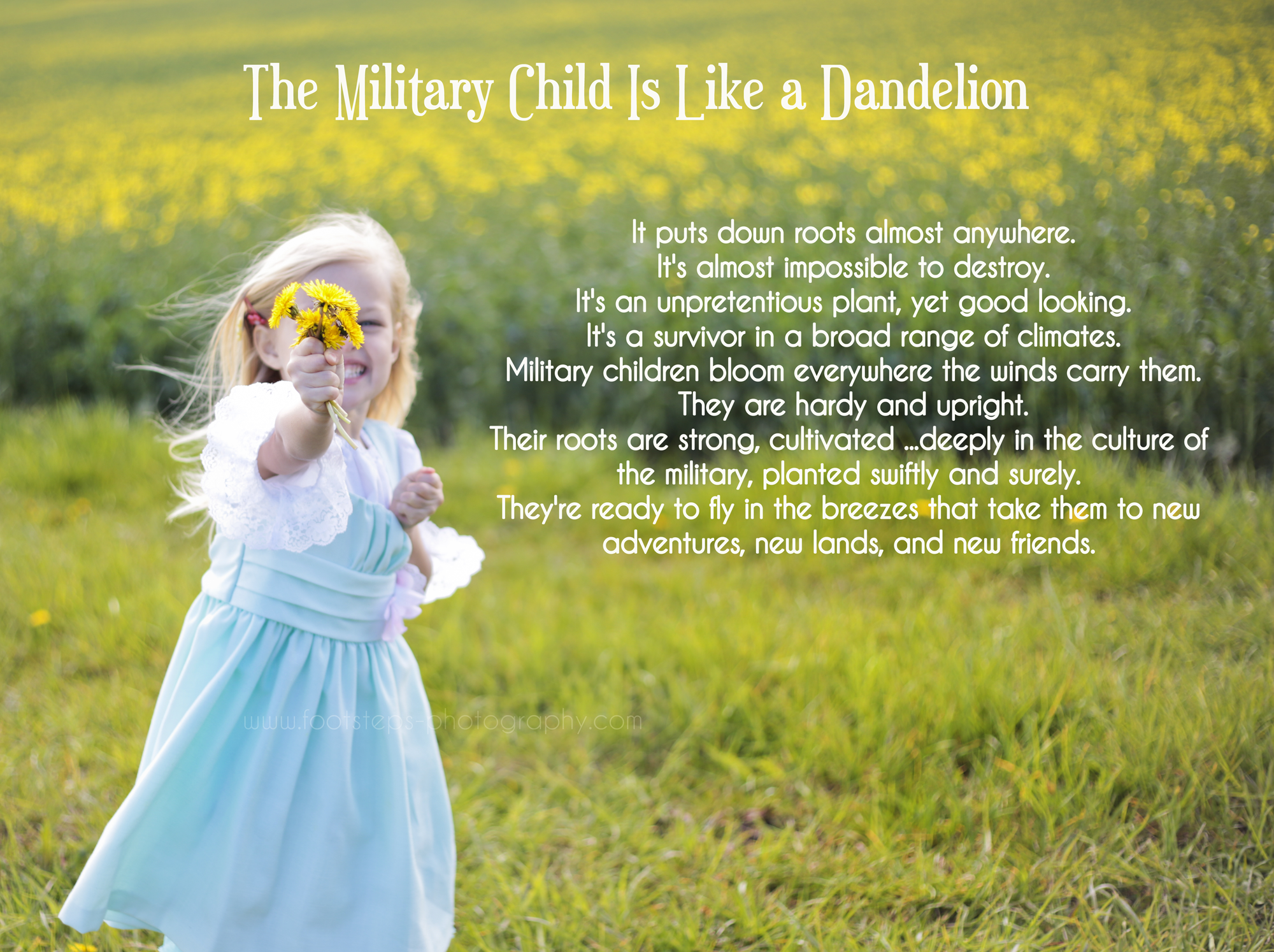 Month Of The Military Child - Footsteps Photography