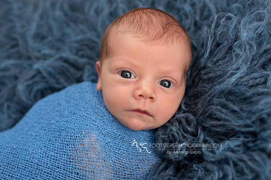Blue-haired newborn boy - wide 5