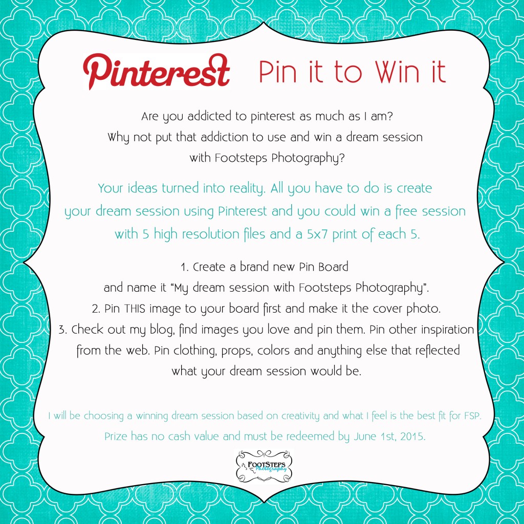 pin it to win it Footsteps Photography
