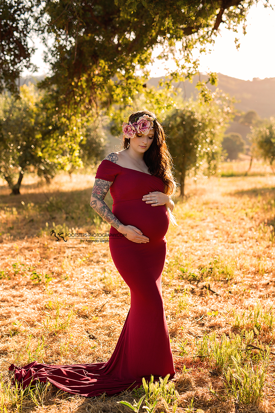 flower crown vacaville maternity photographer