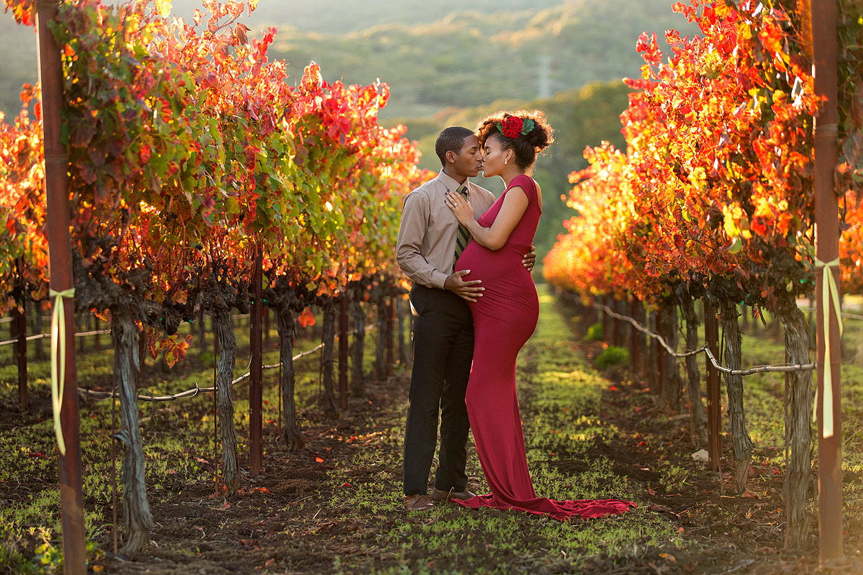 vacaville pregnancy portraits outdoor sunset light