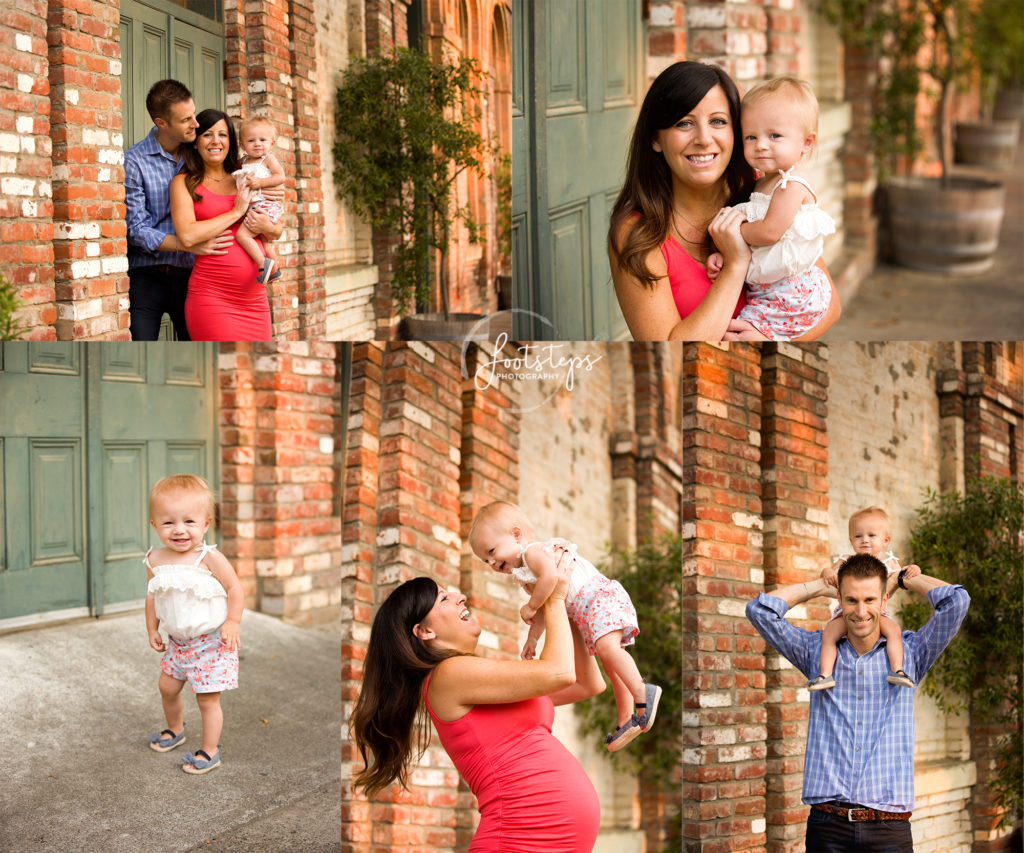 Family Session Poses in Downtown Winters