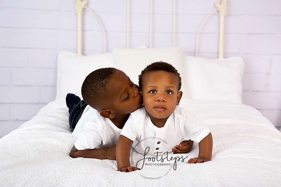 brothers pose in vacaville photography studio