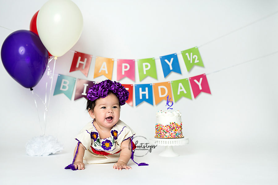 half birth celebration mexican heritage outfit cake